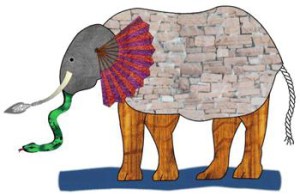 mosaic elephant